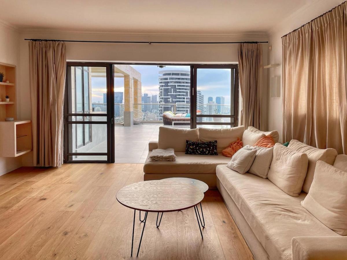 Beautiful Penthouse W/Amazing View, Prime Location Apartment Ramat Gan Luaran gambar